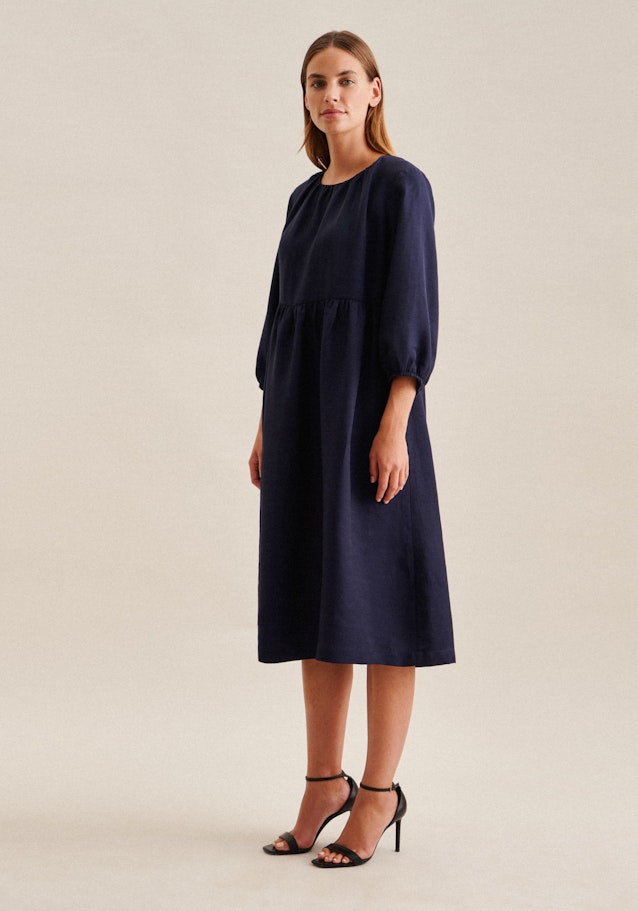 Crew Neck Dress in Dark Blue |  Seidensticker Onlineshop