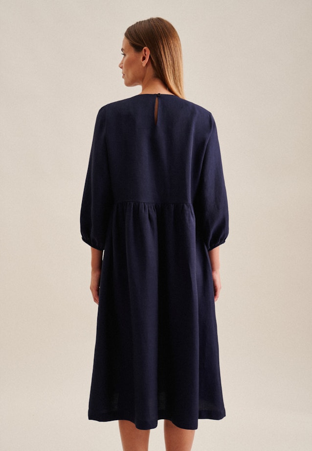 Krepp Midi Kleid in Dunkelblau | Seidensticker Onlineshop