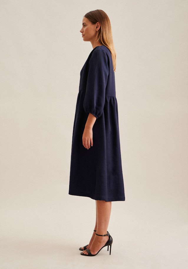 Crew Neck Dress in Dark Blue |  Seidensticker Onlineshop