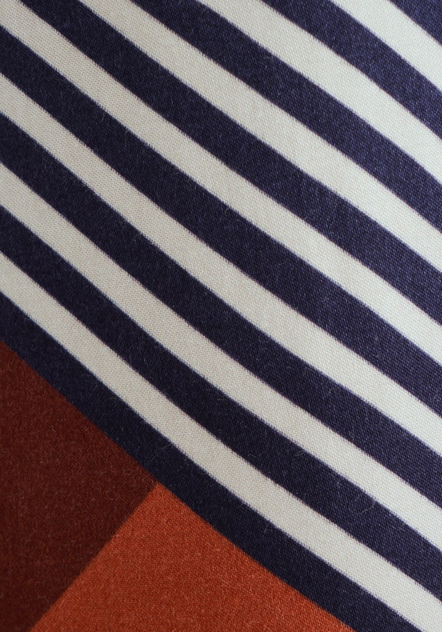 Regular Hose Geometrische Muster in Dunkelblau | Seidensticker Onlineshop