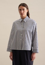 Twill Shirtblouse in Donkerblauw |  Seidensticker Onlineshop