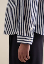 Twill Shirtblouse in Donkerblauw |  Seidensticker Onlineshop