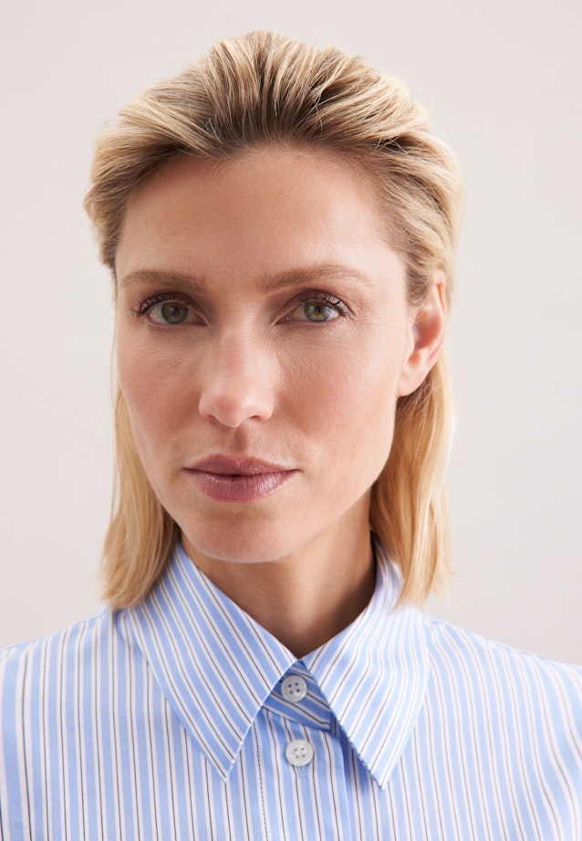 Oversized Hemdbluse Boxy in Hellblau |  Seidensticker Onlineshop