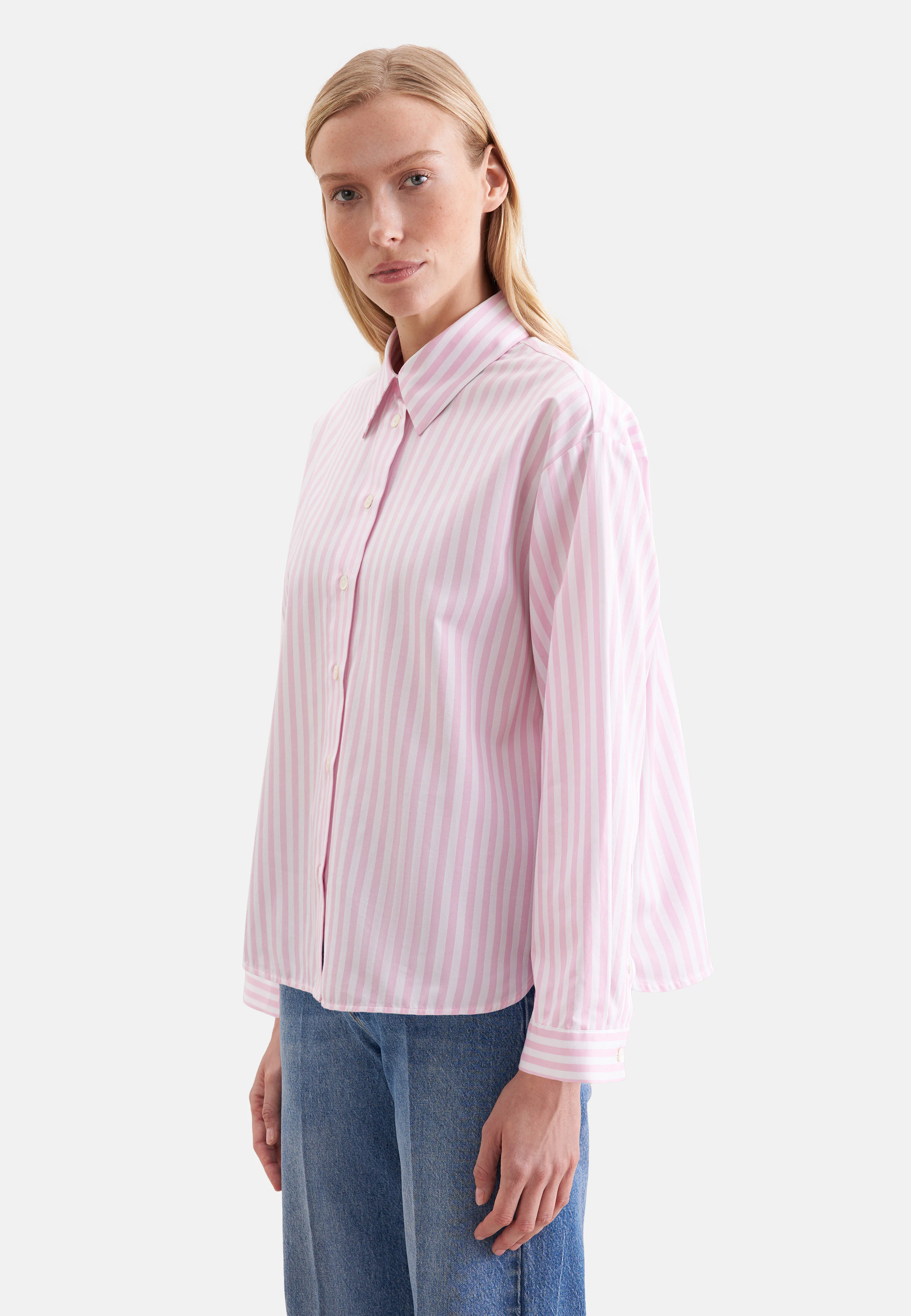 Oversized Hemdbluse Boxy Rosa/Pink 42