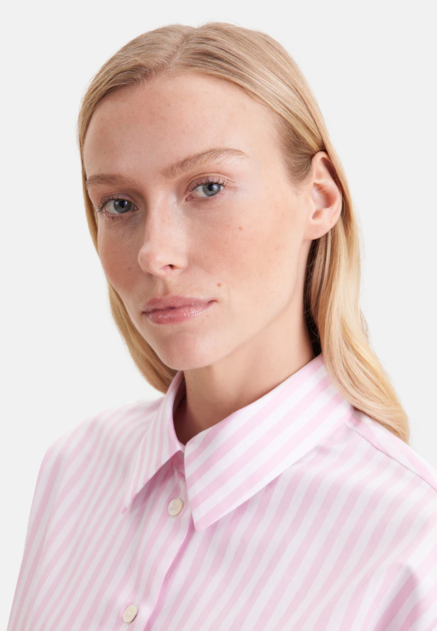 Oversized Hemdbluse Boxy in Rosa |  Seidensticker Onlineshop