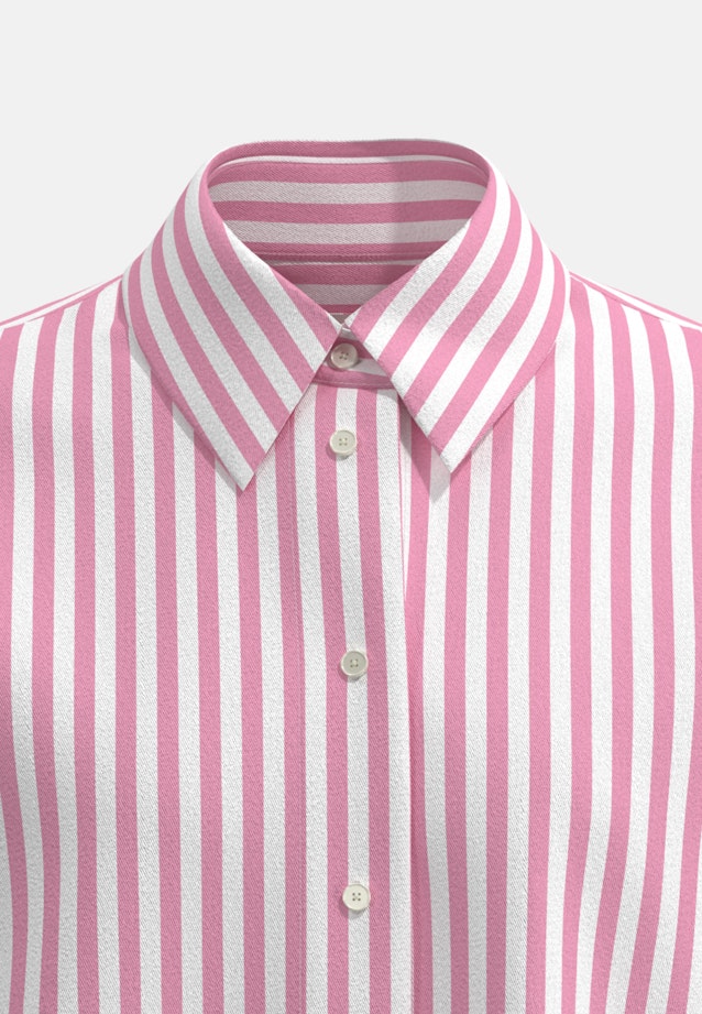 Oversized Hemdbluse in Boxy Länge aus Baumwoll Twill in Rosa/Pink |  Seidensticker Onlineshop