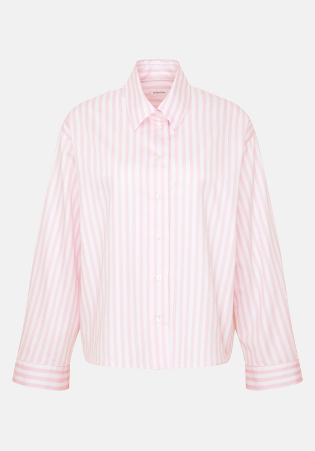 Oversized Hemdbluse in Boxy Länge aus Baumwoll Twill in Rosa/Pink | Seidensticker Onlineshop