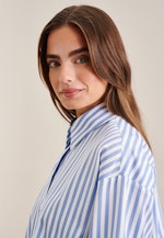 Twill Shirtblouse in Middelmatig Blauw |  Seidensticker Onlineshop