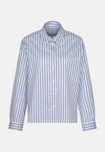 Twill Shirtblouse in Middelmatig Blauw |  Seidensticker Onlineshop