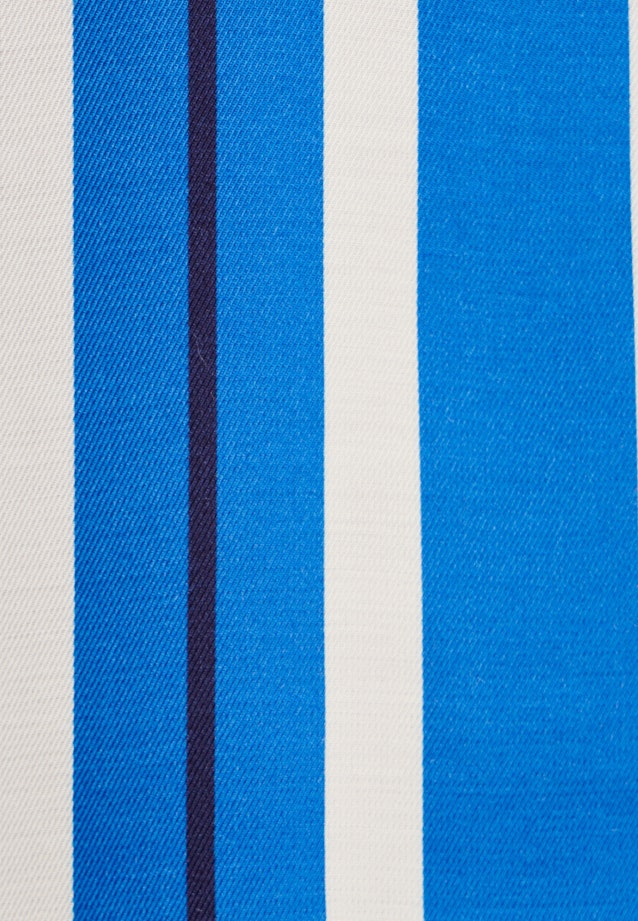 lange Arm Shirtblouse in Middelmatig Blauw |  Seidensticker Onlineshop