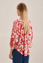 3/4-Arm Satin Shirtbluse in Rot |  Seidensticker Onlineshop