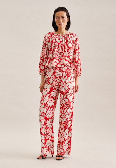 Regular Hose Floral in Rot |  Seidensticker Onlineshop