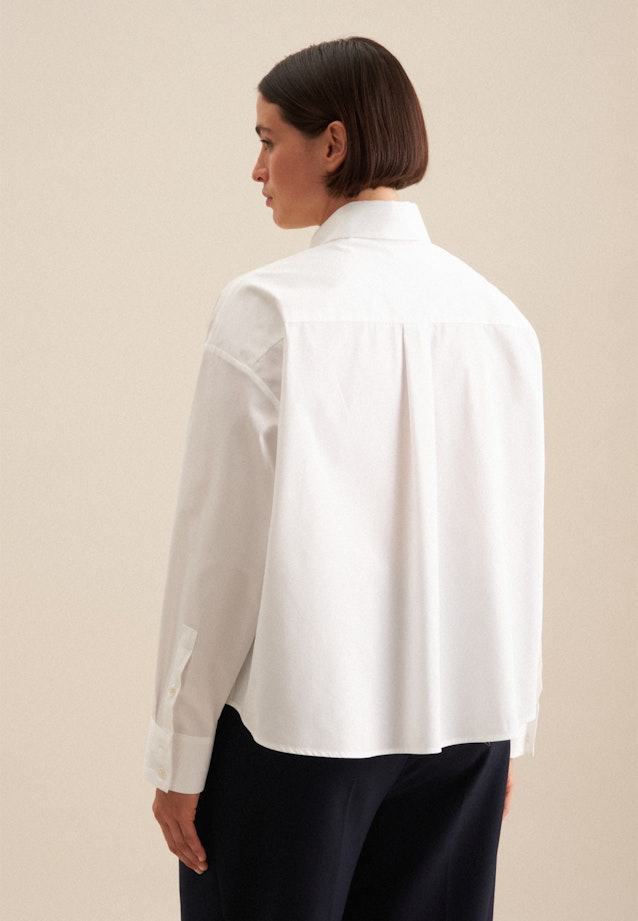 Grande taille Collar Shirt Blouse in White |  Seidensticker Onlineshop