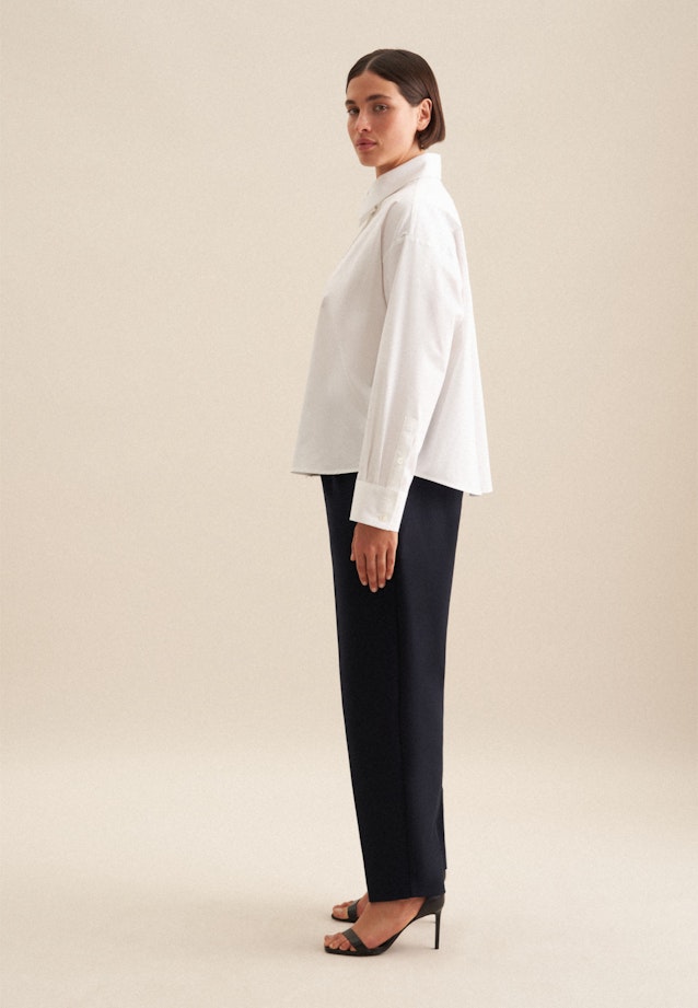 Grande taille Collar Shirt Blouse in White |  Seidensticker Onlineshop