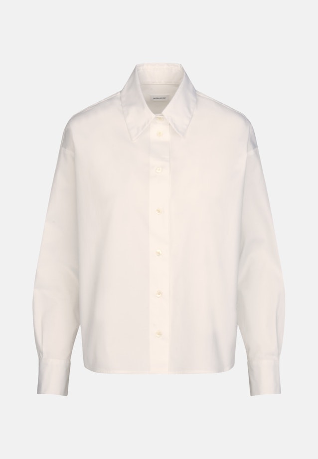 Grande taille Collar Shirt Blouse in White |  Seidensticker Onlineshop