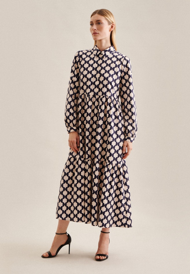 Collar Dress in Dark Blue | Seidensticker online shop