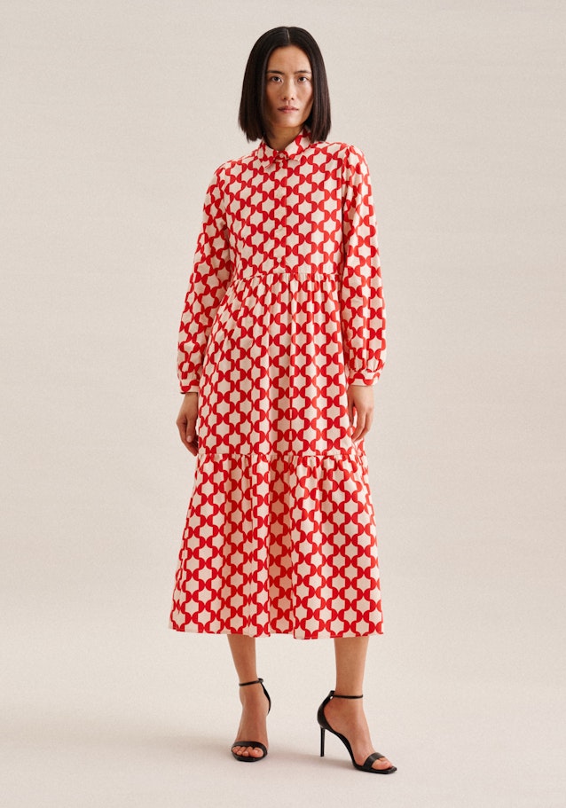Kragen Kleid Regular in Rot | Seidensticker Onlineshop