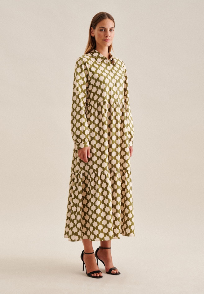 Kleid Geometrische Muster in Grün | Seidensticker Onlineshop