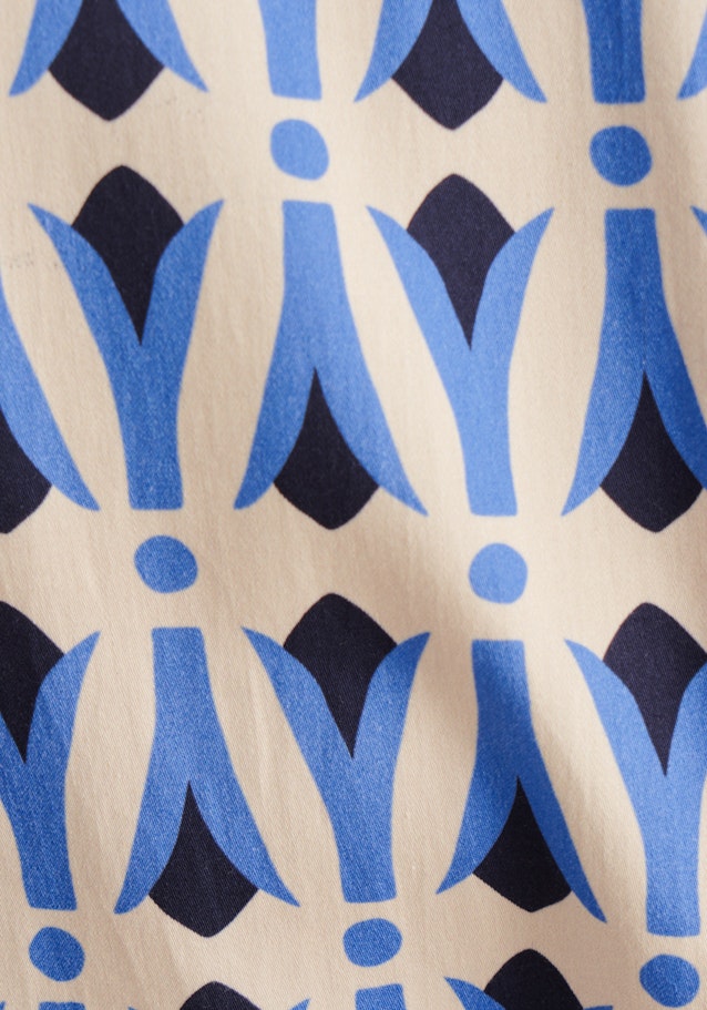 Satin Midi (knee-length) Dress in Medium Blue |  Seidensticker Onlineshop