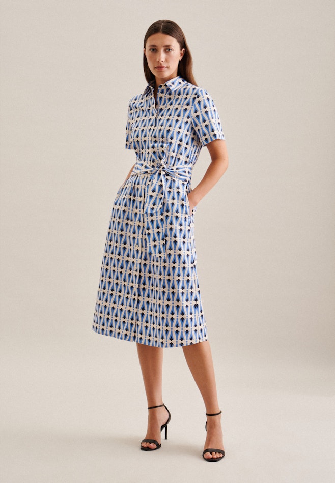 Collar Dress in Medium Blue | Seidensticker online shop