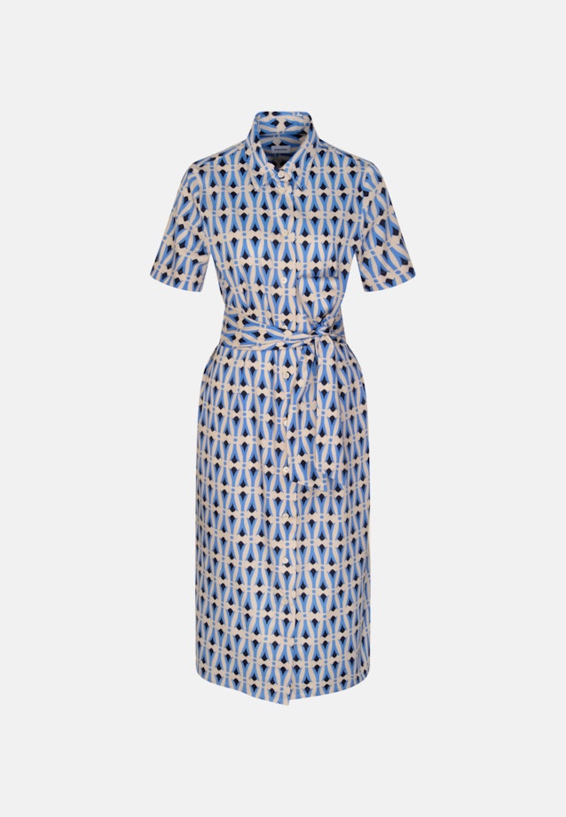 Satin Midi Kleid in Mittelblau |  Seidensticker Onlineshop