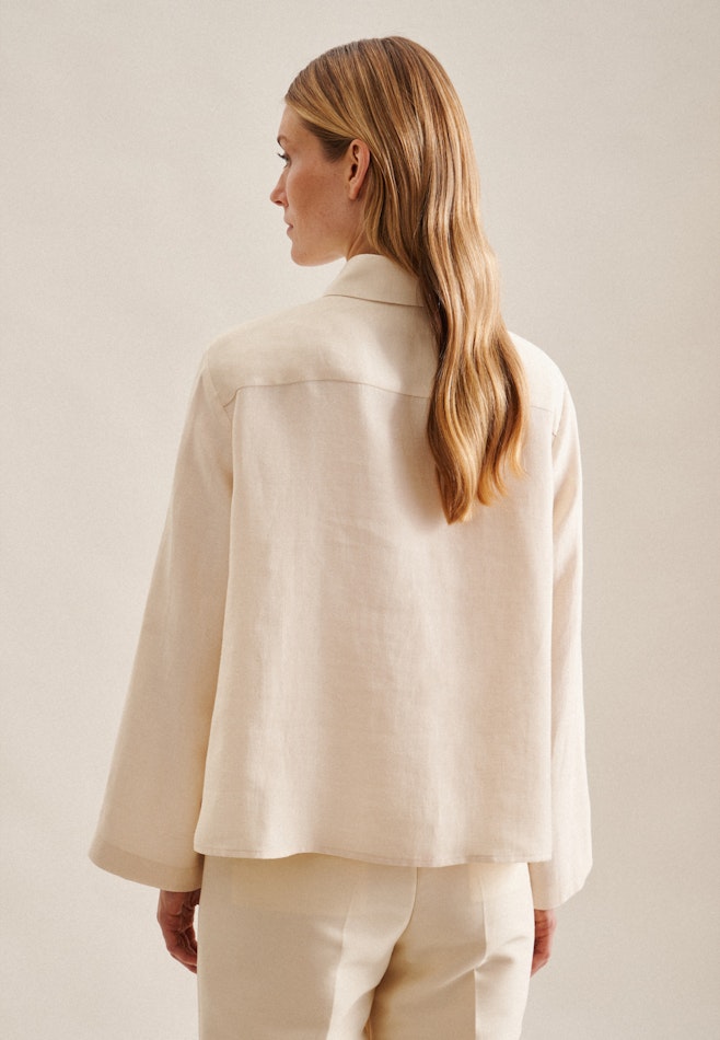 Regular Hemdbluse Uni in Ecru | Seidensticker Onlineshop