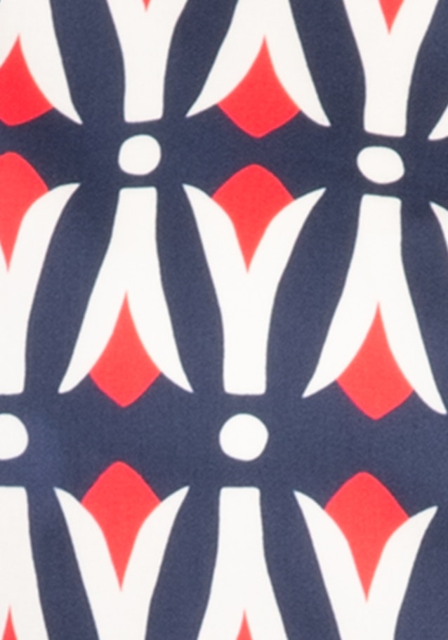 Regular Hemdbluse Geometrische Muster in Dunkelblau | Seidensticker Onlineshop