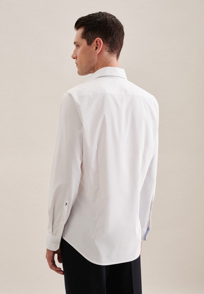 Performance shirt in Slim with Kent-Collar in White | Seidensticker online shop