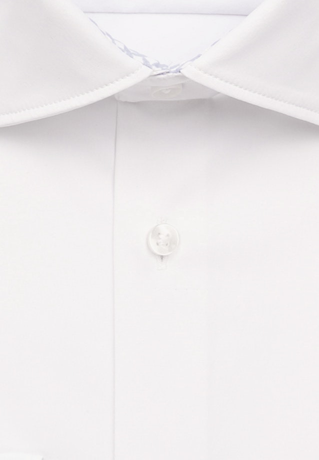 Twill Performance-Hemd in Slim mit Kentkragen in Weiß |  Seidensticker Onlineshop