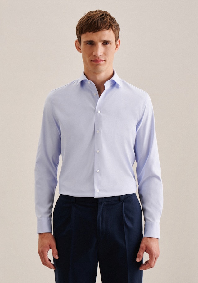 Performance shirt in Slim with Kent-Collar in Light Blue | Seidensticker Onlineshop