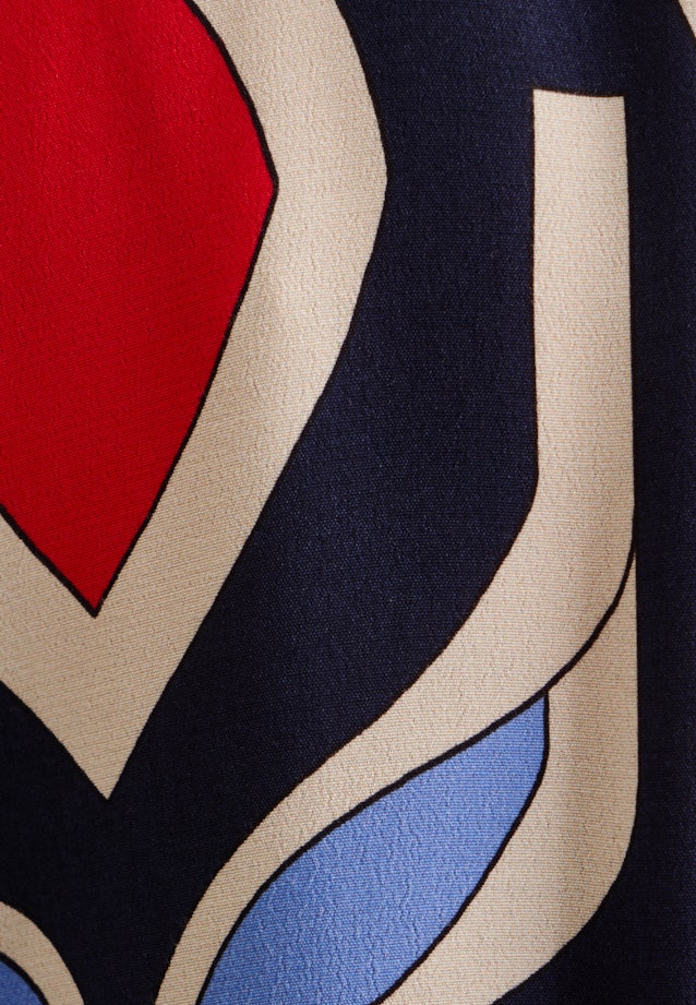 Long sleeve Crepe Tunic in Dark Blue |  Seidensticker Onlineshop