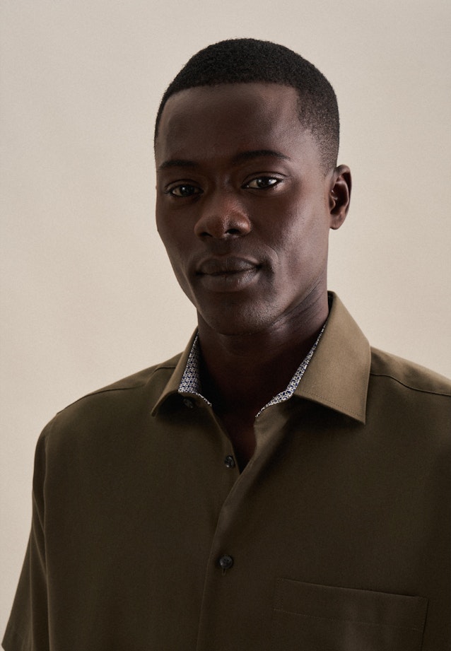 Regular Business Hemd Uni in Grün |  Seidensticker Onlineshop