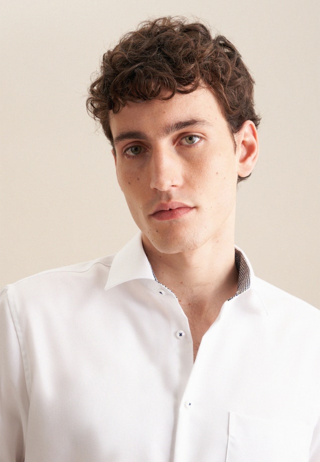 Regular Business Hemd Uni in Weiß |  Seidensticker Onlineshop