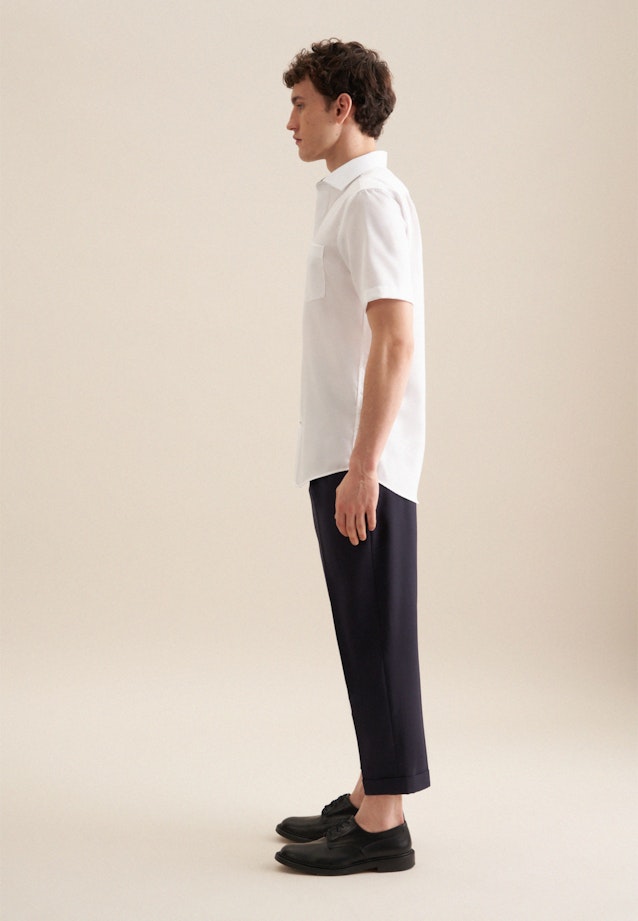 Non-iron Twill Short sleeve Business Shirt in Regular with Kent-Collar in White |  Seidensticker Onlineshop