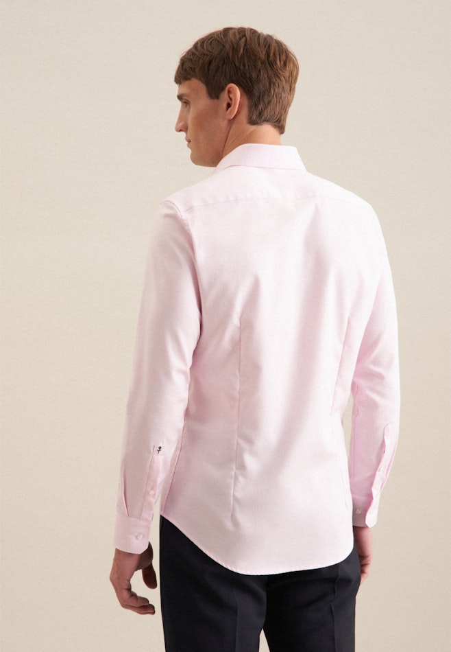 Bügelfreies Twill Business Hemd in Slim mit Kentkragen in Rosa/Pink | Seidensticker Onlineshop