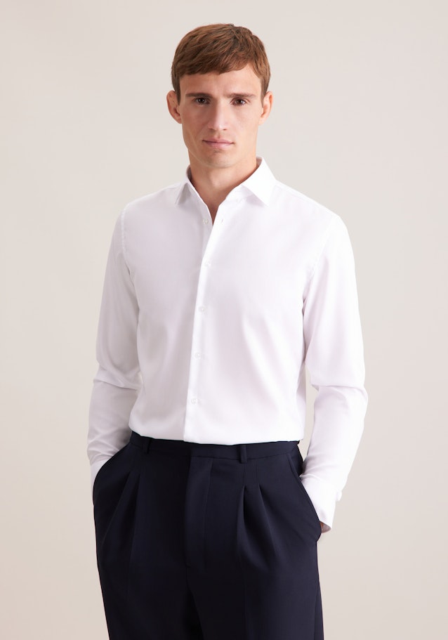 Slim Business Hemd Uni in Weiß | Seidensticker Onlineshop