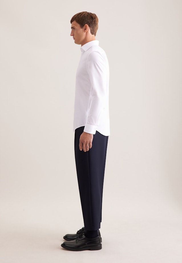 Slim Business Hemd Uni in Weiß |  Seidensticker Onlineshop