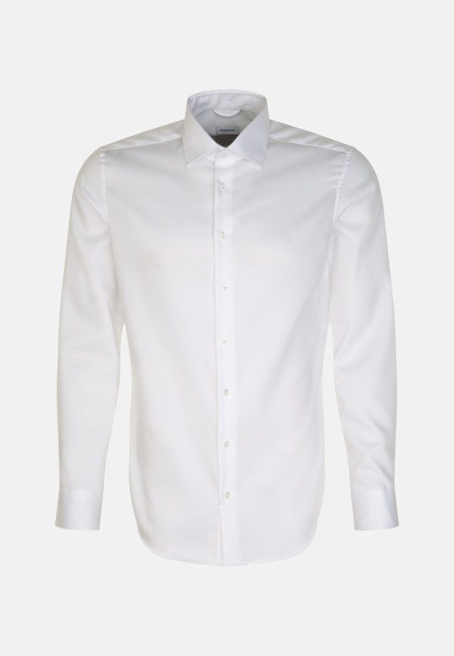 Non-iron Twill Business shirt in Slim with Kent-Collar in White |  Seidensticker Onlineshop