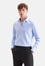 Slim Business Hemd Uni in Mittelblau |  Seidensticker Onlineshop