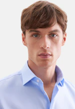 Slim Business Hemd Uni in Mittelblau |  Seidensticker Onlineshop