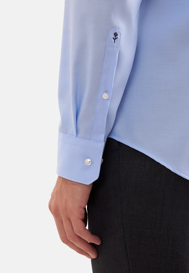 Slim Business Hemd Uni in Mittelblau |  Seidensticker Onlineshop