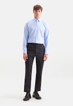 Slim Business Hemd Uni in Mittelblau |  Seidensticker Onlineshop