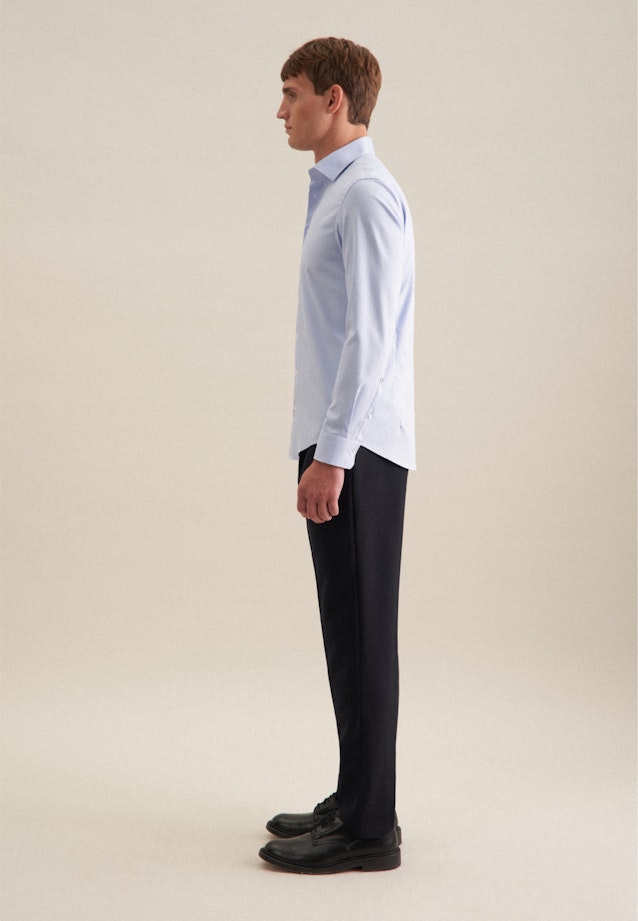 Slim Business Hemd Uni in Mittelblau |  Seidensticker Onlineshop