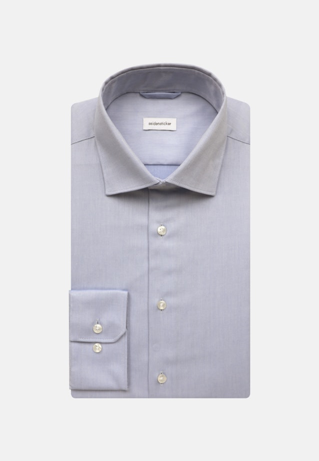 Non-iron Twill Business shirt in Slim with Kent-Collar in Light Blue |  Seidensticker Onlineshop