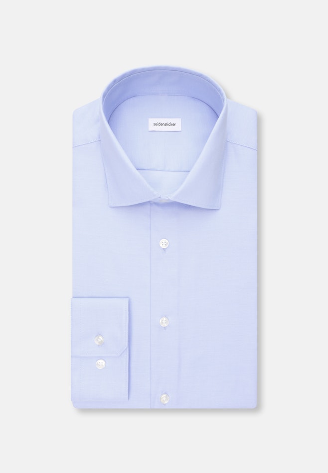 Slim Chemise d'affaires Uni dans Bleu Moyen | Boutique en ligne Seidensticker