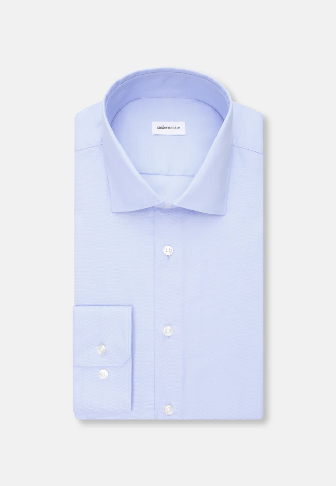Slim Business shirt Uni in Middle Blue | Seidensticker online shop