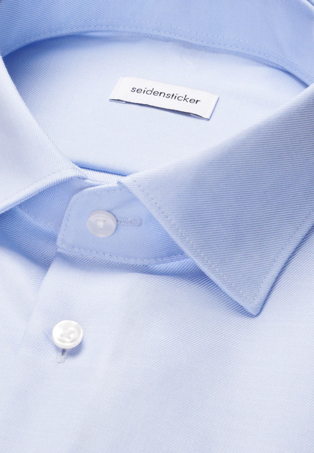Slim Business Hemd Uni in Mittelblau |  Seidensticker Onlineshop