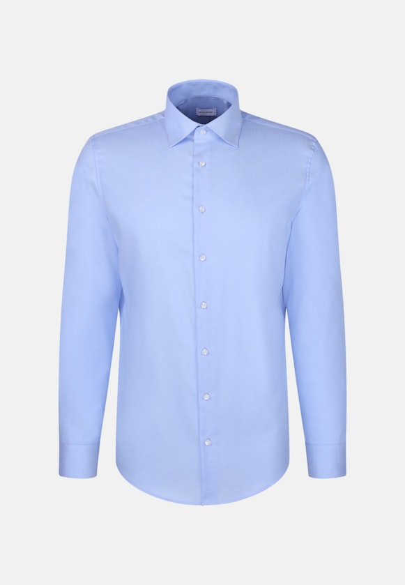 Non-iron Twill Business shirt in Slim with Kent-Collar in Light Blue |  Seidensticker Onlineshop