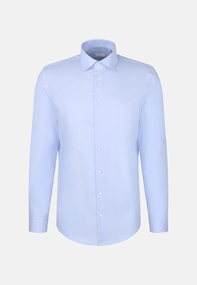 Slim Business Hemd Uni in Mittelblau |  Seidensticker Onlineshop
