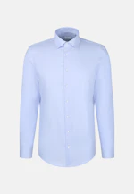 Slim Business Hemd Uni in Mittelblau |  Seidensticker Onlineshop